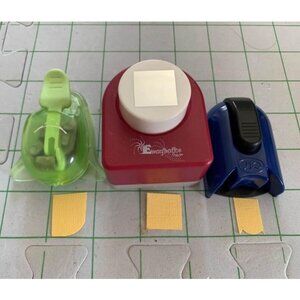 Creative Memories & Emagination Craft Paper Punch Set of 3